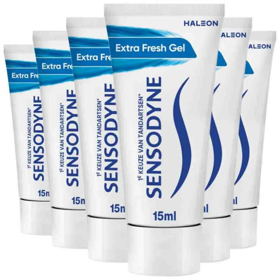 6x Sensodyne Tandpasta Extra Fresh Mini Extra Fresh Mini 15 ml