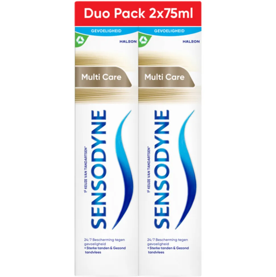 6x Sensodyne Tandpasta MultiCare Duo 2 x 75 ml