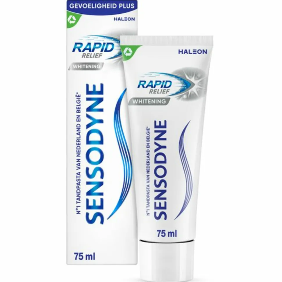 6x Sensodyne Tandpasta Rapid Relief Whitening 75 ml