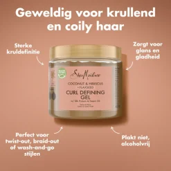 6x Shea Moisture Curl Defining Haargel Coconut & Hibiscus + Flaxseed 431 ml