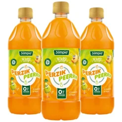 3x Slimpie Siroop Kids Perzik Peerrr 580 ml
