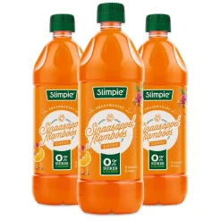 3x Slimpie Siroop Sinaasappel Framboos 650 ml