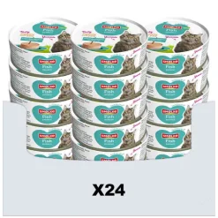 24x Smolke Kattenvoer Soft Paté Vis 80 gr