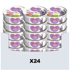 24x Smolke Kattenvoer Soft Paté Eend 80 gr