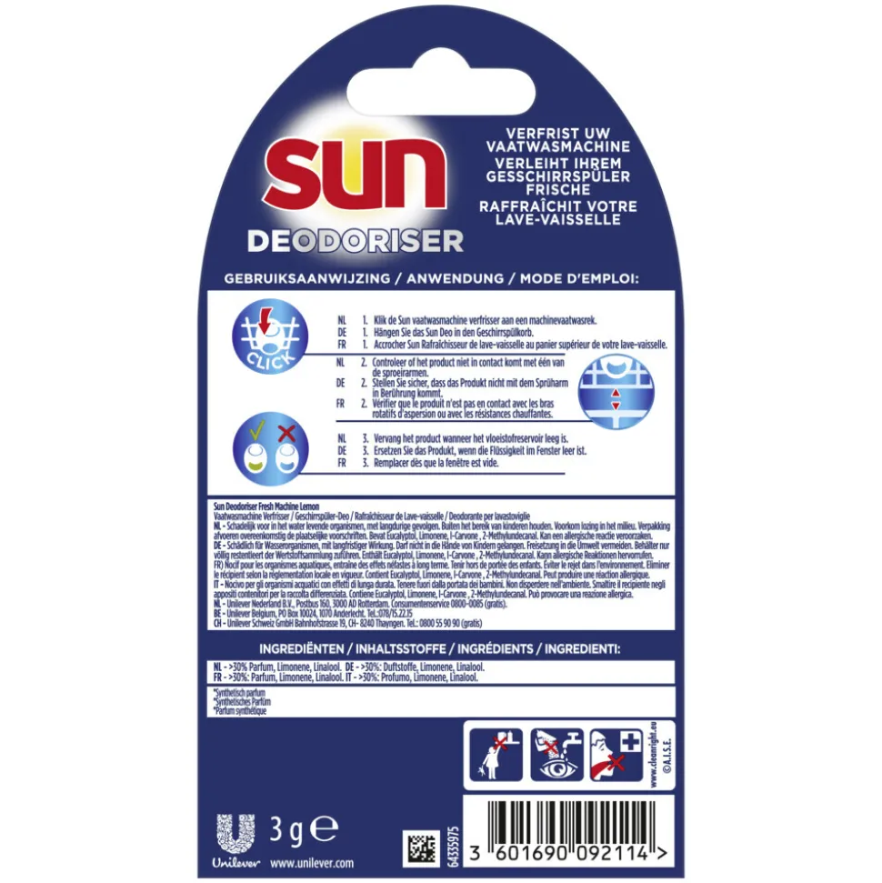 15x Sun Vaatwasmachine Verfrisser Citroen