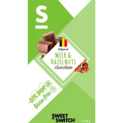 3x Sweet-Switch Chocolade Melk Hazelnoot 100 gr