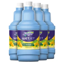 4x Swiffer WetJet Alles-In-Een Dweilsysteem Reinigingsmiddel Vloer 1,25 liter