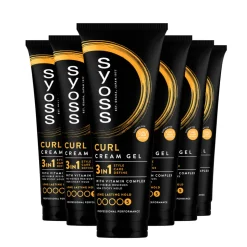 6x Syoss Curl Control Gel 250 ml