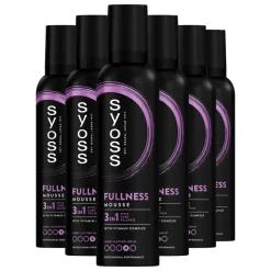 6x Syoss Fullness Haarmousse 250 ml