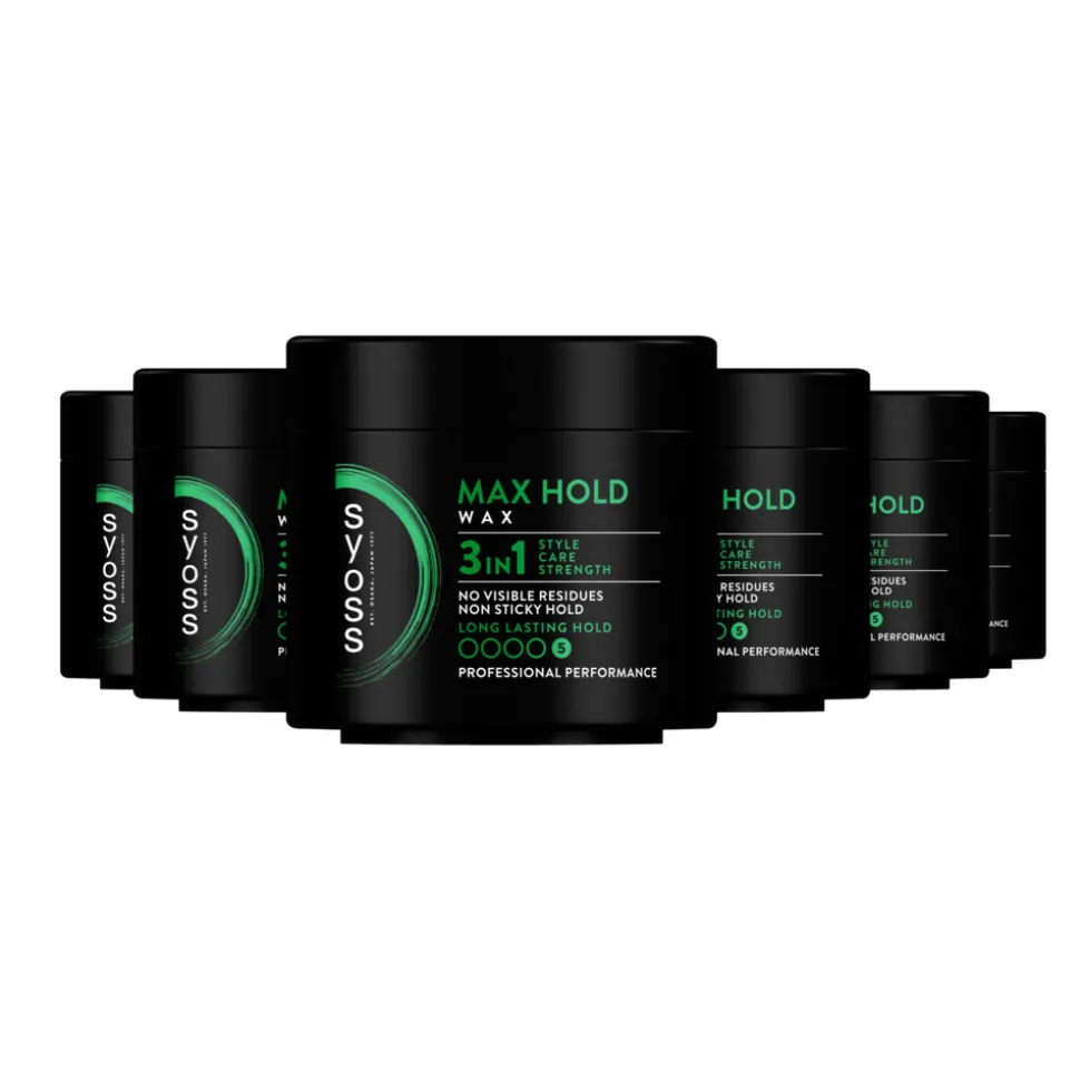 6x Syoss Max Hold Haarwax 150 ml