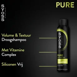 6x Syoss Pure Fresh Droogshampoo 200 ml