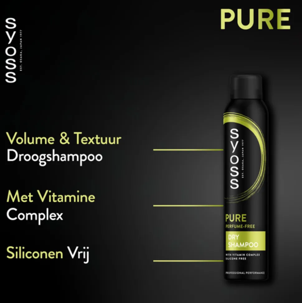 6x Syoss Pure Fresh Droogshampoo 200 ml