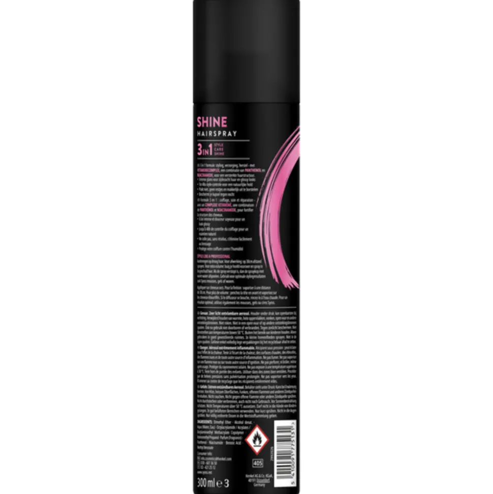 6x Syoss Shine Hold Haarspray 300 ml