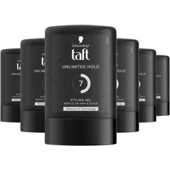 6x Taft Men Power Gel Unlimited Hold 7 300 ml
