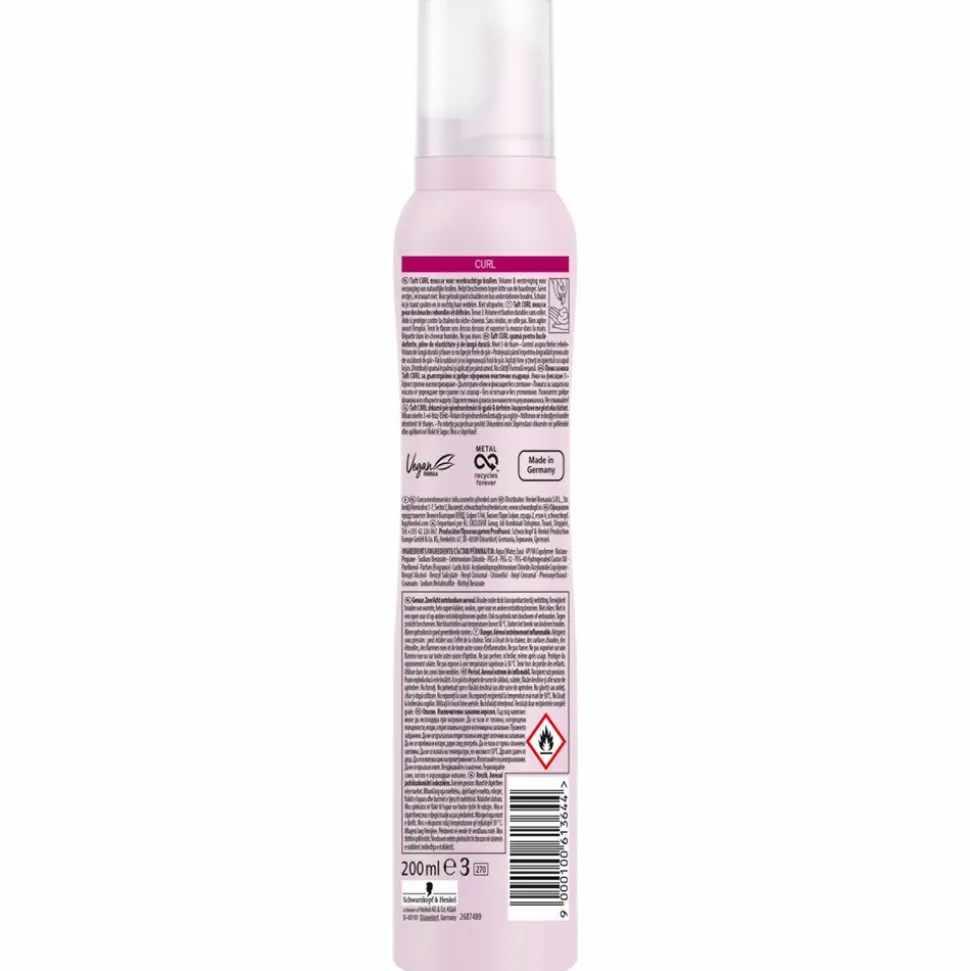 6x Taft Styling Mousse Curl 200 ml