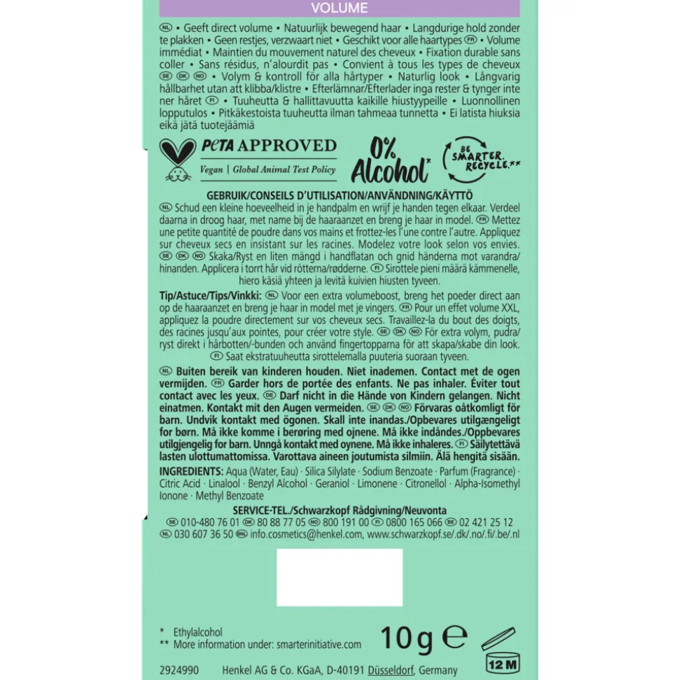 6x Taft True Volume Haarpoeder 10 gr