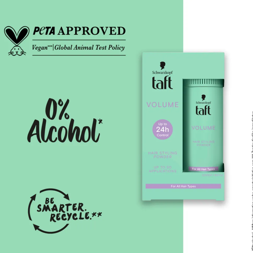 6x Taft True Volume Haarpoeder 10 gr