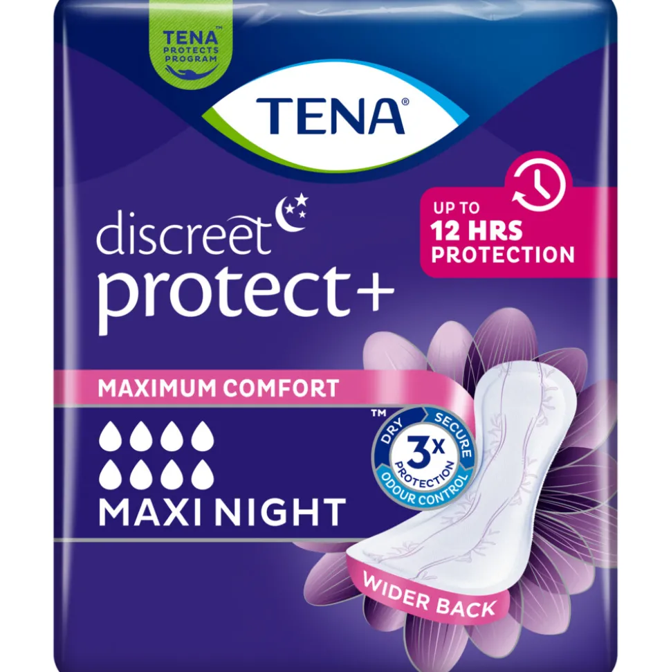 3x TENA Discreet Maxi Night 12 stuks