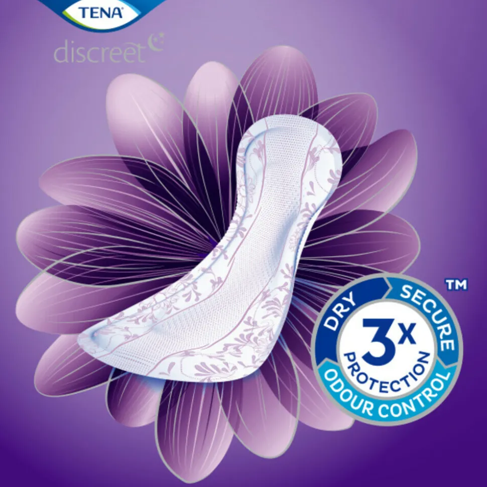 3x TENA Discreet Maxi Night 12 stuks