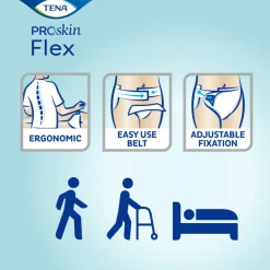 3x TENA Proskin Flex Maxi L 22 stuks