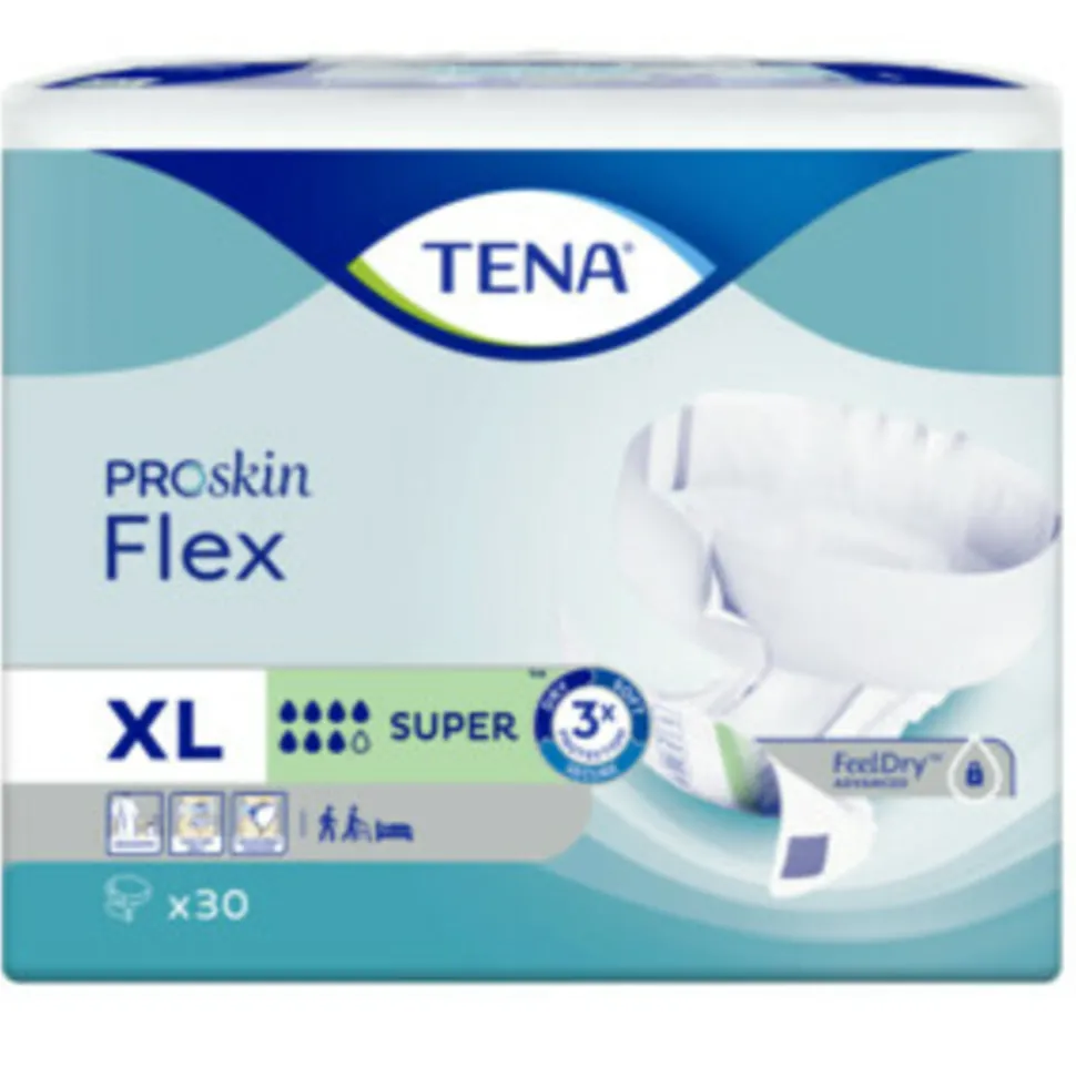 3x TENA Proskin Flex Super XL 30 stuks