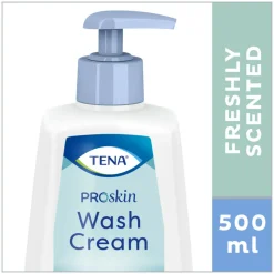 3x TENA Proskin Wash Cream Pompfles 500 ml