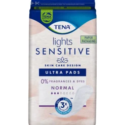 3x TENA Sensitive Lights Ultra Pads Normal 16 stuks