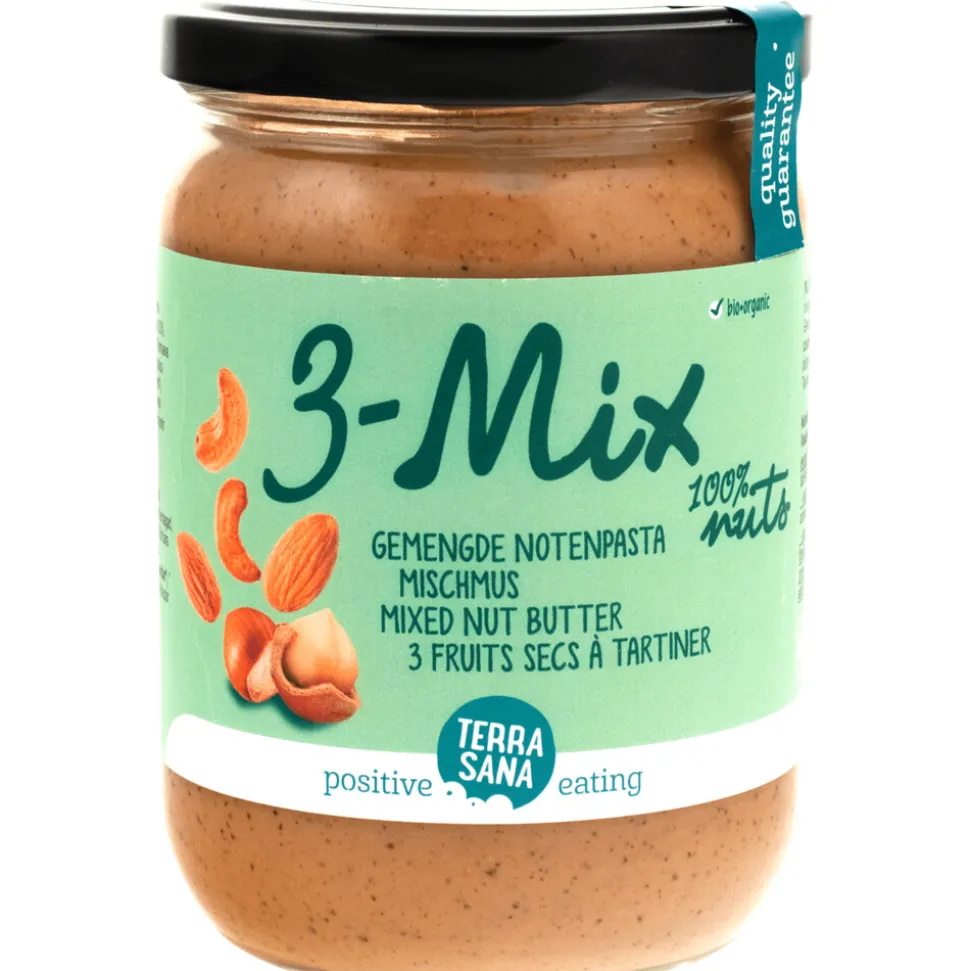 3x Terrasana Notenpasta 3 Mix 500 gr