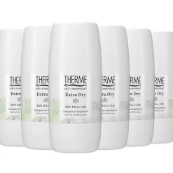 6x Therme Anti-Transpirant Extra Dry Zen White Lotus Roller 60 ml