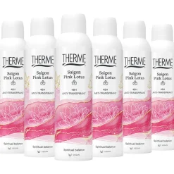 6x Therme Anti-Transpirant Saigon Pink Lotus 150 ml