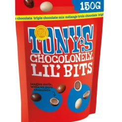 8x Tony's Chocolonely Lil'Bits Triple Chocolade Mix 150 gr