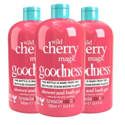 3x Treaclemoon Wild Cherry Magic Bad en Douchegel 500 ml