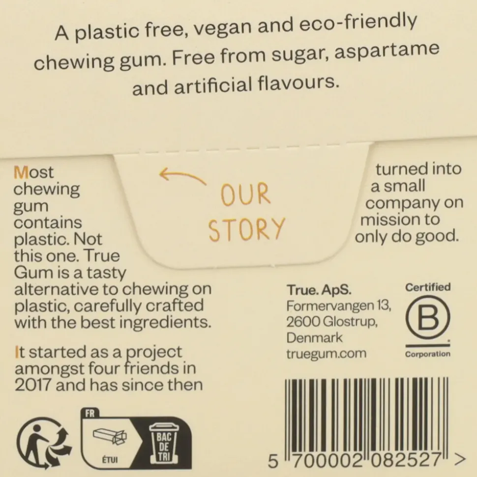 6x True Gum Ginger & Turmeric Sugarfree 21 gr