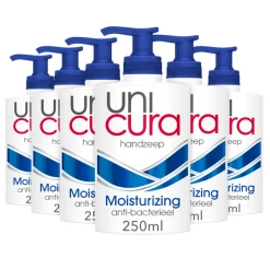 6x Unicura Vloeibare Handzeep Prebiotica Moisturizing 250 ml