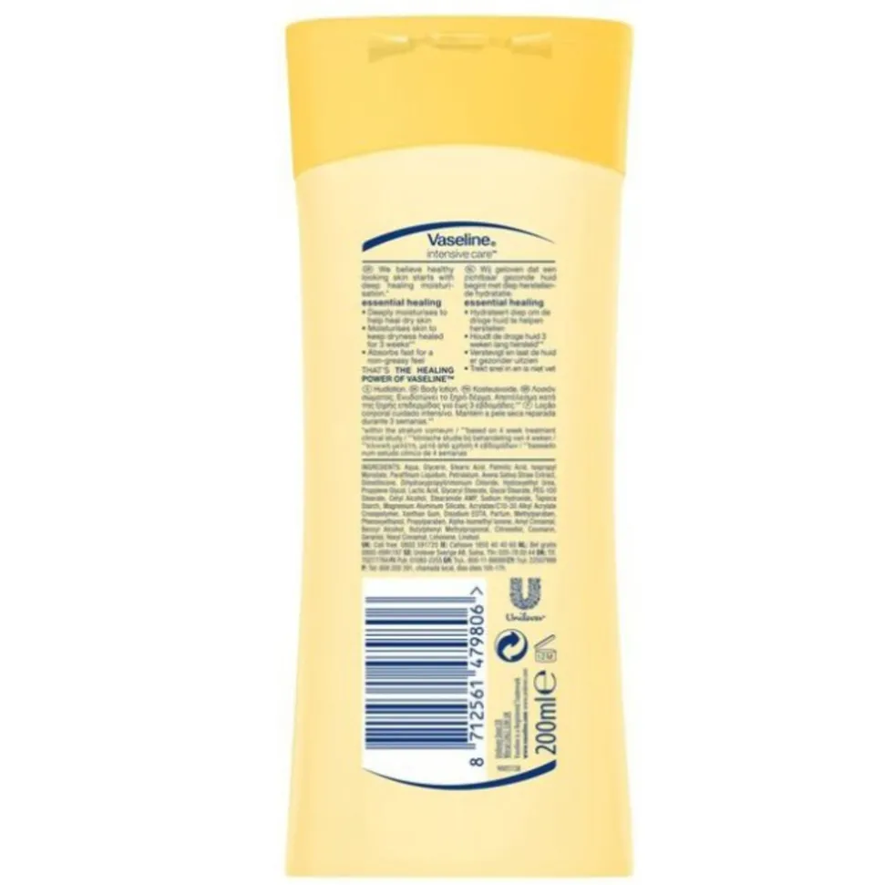 6x Vaseline Bodylotion Essential Healing 200 ml
