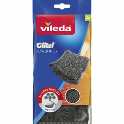 5x Vileda Schuursponzen Glitzi Power Inox 2 stuks