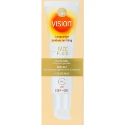 2x Vision Zonnebrand Face Fluid SPF 50+ 50 ml