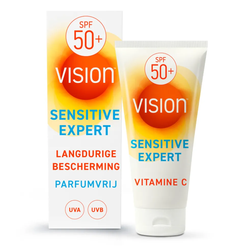 2x Vision Zonnebrand Sensitive SPF 50 185 ml