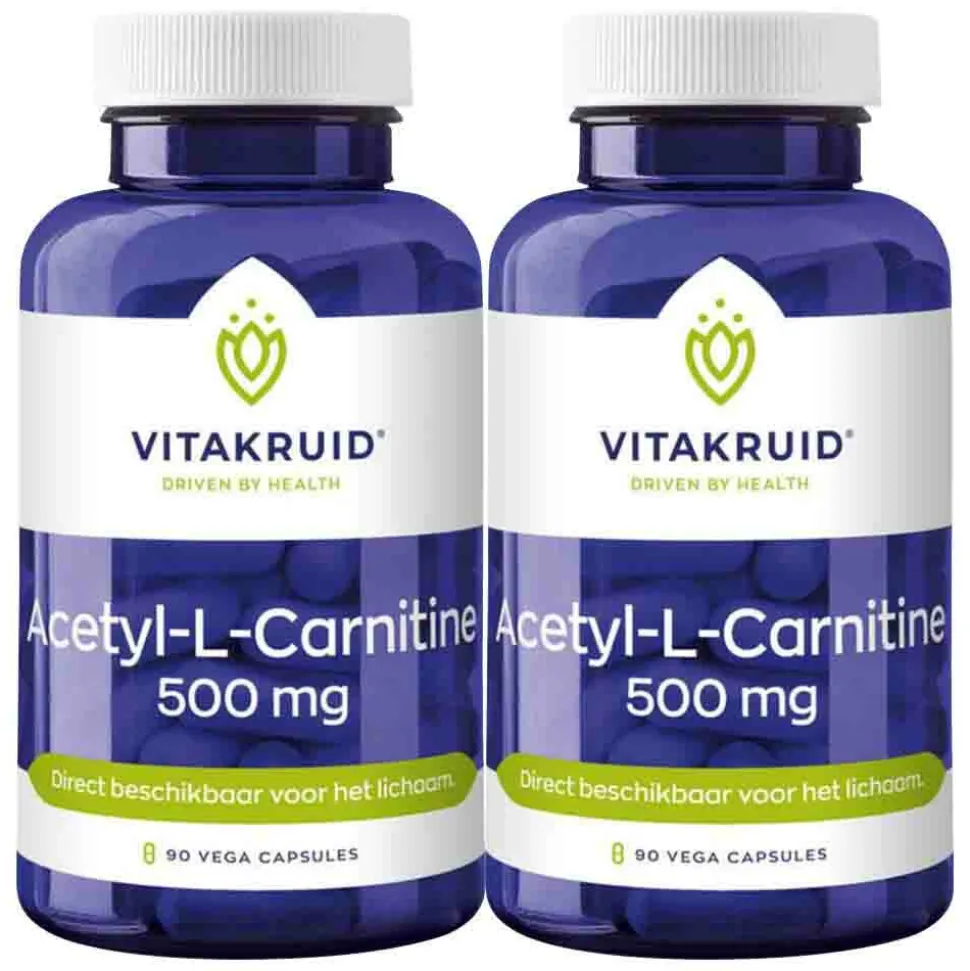 2x Vitakruid Acetyl L-Carnitine 90 vegacapsules