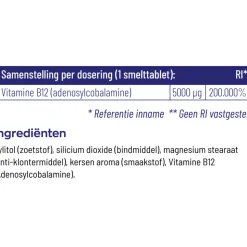2x Vitakruid B12 Adenosyl 5000 Mcg 60 tabletten