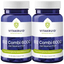 2x Vitakruid B12 Combi 6000 60 tabletten