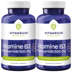 2x Vitakruid B3 Niacinamide 500 mg 90 capsules
