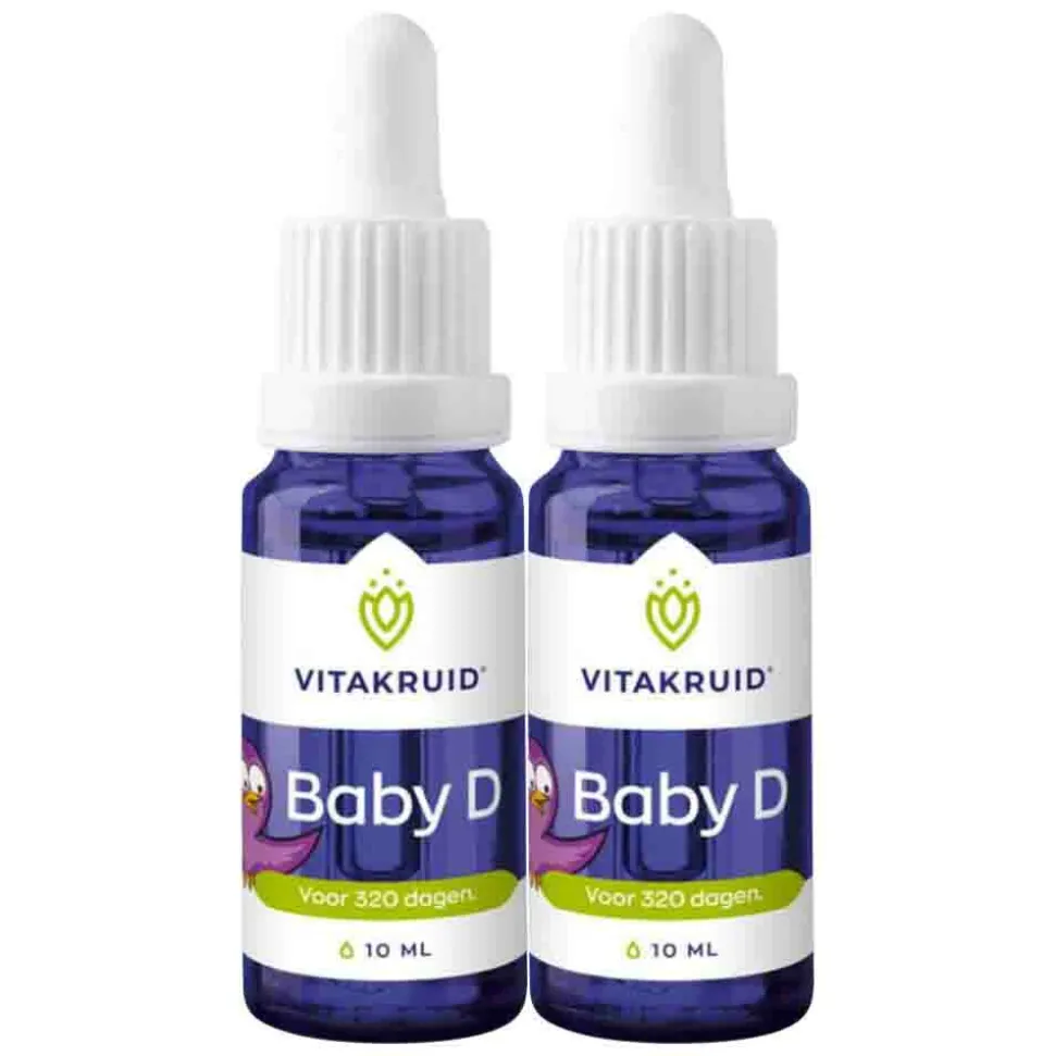 2x Vitakruid Baby Vitamine D 10 ml