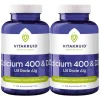2x Vitakruid Calcium 400 & D3 uit Rode Alg 100 kauwtabletten