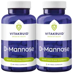2x Vitakruid D-Mannose 500 90 vegacapsules