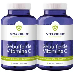 2x Vitakruid Gebufferde Vitamine C 150 vegacapsules