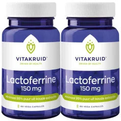 2x Vitakruid Lactoferrine 150 mg 60 vegacapsules
