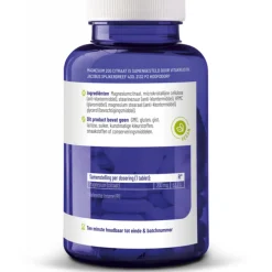 2x Vitakruid Magnesium 200 Citraat 90 tabletten