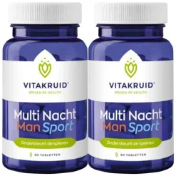 2x Vitakruid Man Sport Multi Nacht 30 tabletten