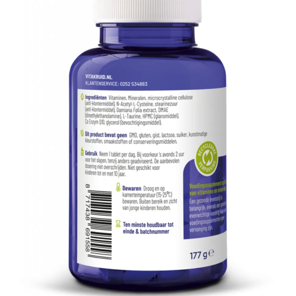 2x Vitakruid Multi Nacht Man 90 tabletten